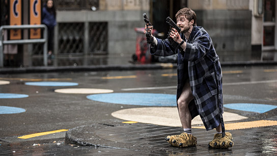 Daniel Radcliffe in "Guns Akimbo" (2019): Quelle: Universum Film, DFF