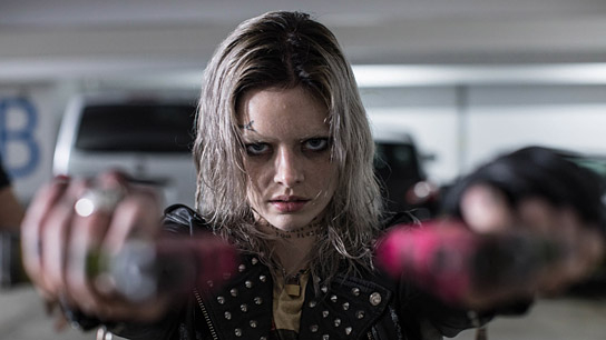 Samara Weaving in "Guns Akimbo" (2019); Quelle: Universum Film, DFF