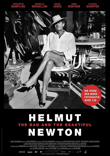 Filmplakat von "Helmut Newton – The Bad and the Beautiful" (2019); Quelle: Filmwelt Verleih, DFF, © Foto: Alice Springs, Helmut Newton Estate / Courtesy Helmut Newton Foundation