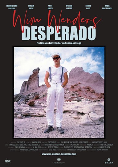 Filmplakat von "Wim Wenders - Desperado" (2020); Quelle: Studio Hamburg Enterprises, DFF