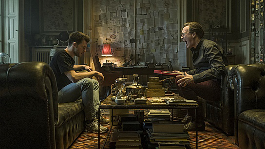 Jannis Niewöhner, Nicholas Ofczarek (v.l.n.r.) in "Cortex" (2020); Quelle: Warner Bros. Pictures Germany, DFF, © 2020 Warner Bros. Ent., Paloma Entertainment, Gordon Timpen