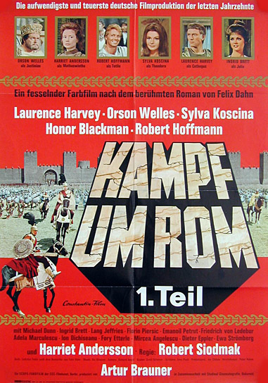 Filmplakat von "Kampf um Rom. 1. Teil" (1968); Quelle: DFF