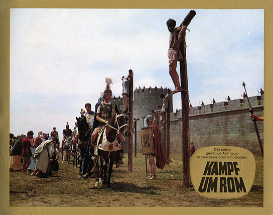 Laurence Harvey (vorne links) in "Kampf um Rom" (1976); Quelle: DFF
