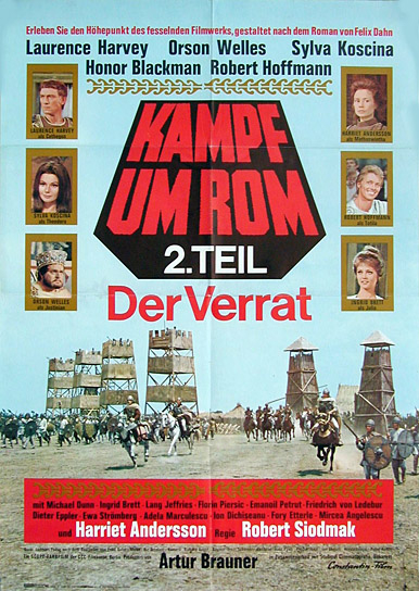 Filmplakat von "Kampf um Rom. 2. Teil: Der Verrat" (1969); Quelle: DFF