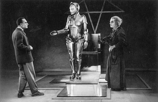 Alfred Abel, Brigitte Helm, Rudolf Klein-Rogge (v.l.n.r.) in "Metropolis" (1926)