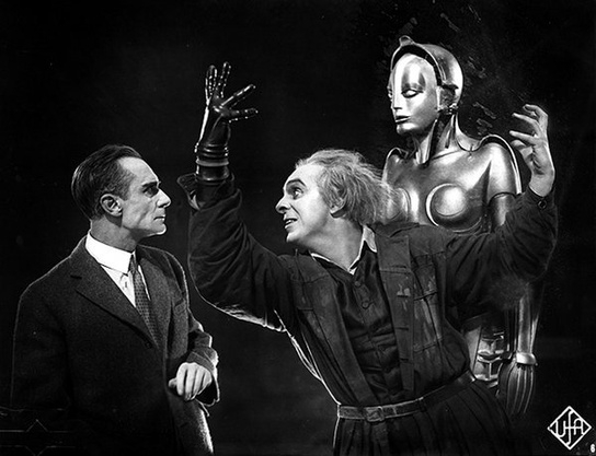 Alfred Abel, Rudolf Klein-Rogge (v.l.n.r.) in "Metropolis" (1926); Quelle: Murnau-Stiftung, DFF, SDK, © Horst von Harbou - Deutsche Kinemathek
