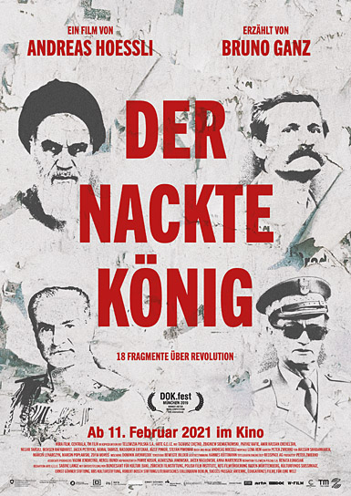 Filmplakat von "Der nackte König - 18 Fragmente über Revolution" (2019); Quelle: W-film, DFF