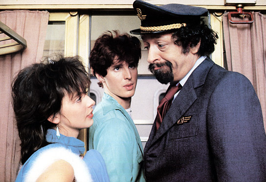 Nena, Markus Mörl, Karl Dall (v.l.n.r.) in "Gib Gas - Ich will Spaß" (1983); Quelle: DFF