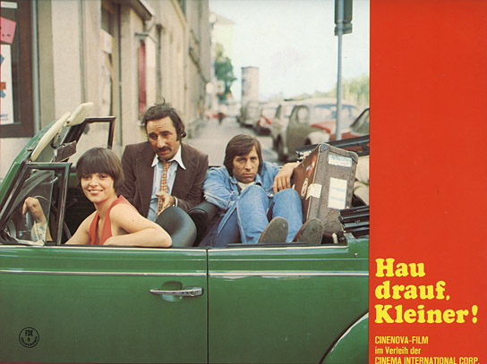 Mascha Gonska, Henry van Lyck, Werner Enke (v.l.n.r.) in "Hau drauf, Kleiner" (1974)