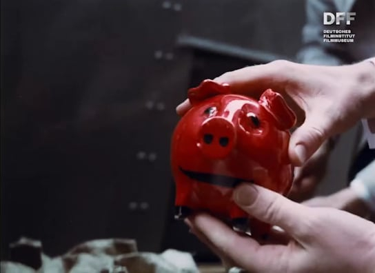 Screenshot aus "VOLKSBANKEN 'Sparschwein'" (19??); Quelle: DFF