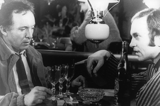 Peter Sodann, Klaus-Dieter Klebsch (v.l.n.r.) in "Der Doppelgänger" (1985); Quelle: DFF, © DEFA-Stiftung, Christa Köfer