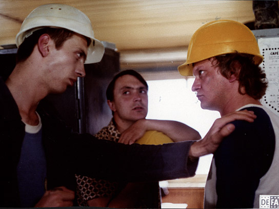 Roman Kaminski (rechts) in "Der Hut des Brigadiers" (1986); Quelle: DEFA-Stiftung, © DEFA-Stiftung, Jörg Erkens
