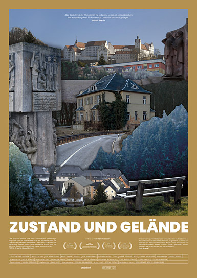 Filmplakat von "Zustand und Gelände" (2019); Quelle: Grandfilm, DFF