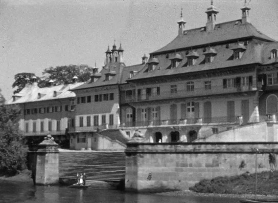 Screenshot aus "Schlösser um Dresden" (1936); Quelle: SLUB Dresden, © SLUB Dresden, Filmverband Sachsen (Dresden), Hirsch Film (Dresden)