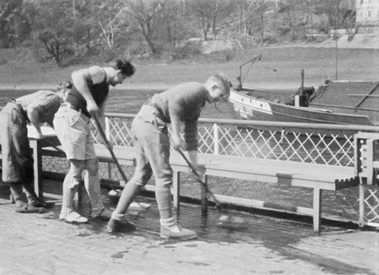 Screenshot aus "Jugendherbergen in Sachsen" (1937); Quelle: SLUB Dresden, © SLUB Dresden, Filmverband Sachsen (Dresden), Hirsch Film (Dresden)