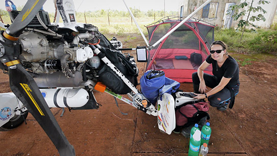 Doreen Kröber in "Vogelfrei - Ein Leben als fliegende Nomaden" (2020); Quelle: Trike-Globetrotter-Project, DFF, © Trike-Globetrotter-Project, Kröber & Zmuda GbR