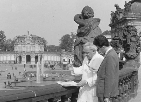 Screenshot aus "Zwinger Dresden (Dokumentation 1958-1963)" (1963); Quelle: SLUB Dresden, © SLUB Dresden, Filmverband Sachsen (Dresden), Hirsch Film (Dresden)