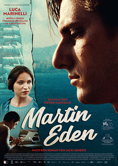 Filmplakat von "Martin Eden" (2019); Quelle: Piffl Medien, DFF