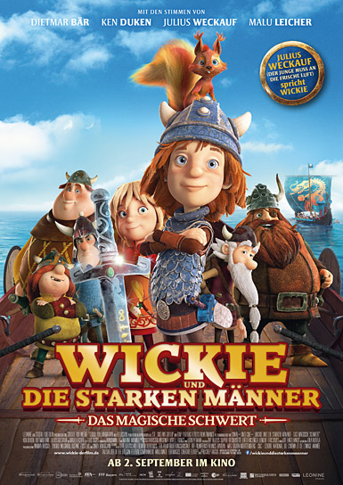 Filmplakat von "Wickie und die starken Männer - Das magische Schwert" (2019); Quelle: LEONINE Distribution, DFF