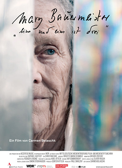 Filmplakat von "Mary Bauermeister - Eins und Eins ist Drei" (2020); Quelle: déjà-vu film, DFF, © déjà-vu film