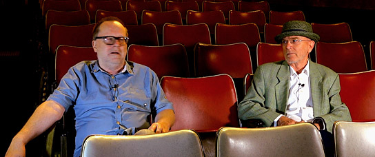 Klaus Friedrich, Gerhard Göbelt (v.l.n.r.) in "Kultourhelden - Vom Ende einer Ära" (2021); Quelle: Laser Hotline, DFF, © Laser Hotline