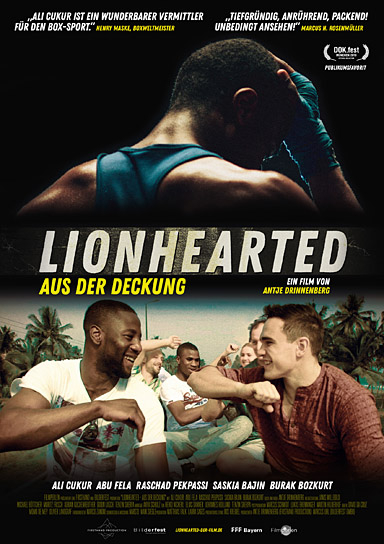 Filmplakat von "Lionhearted - Aus der Deckung" (2019); Quelle: Filmperlen, DFF, © Filmperlen