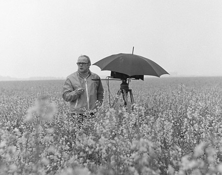 Herbert Paetzold bei den Dreharbeiten zu "Die Niklashauser Fart" (1970); © DFF/Sammlung Peter Gauhe, Foto: Peter Gauhe