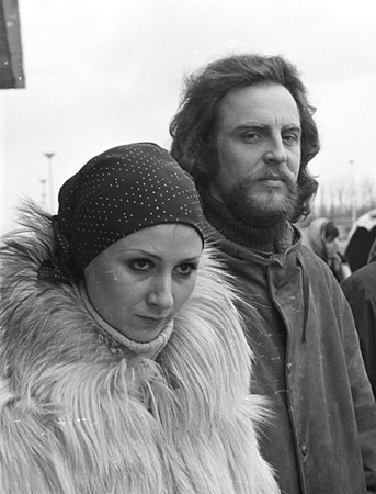 Rosemarie Schönartz (links) bei den Dreharbeiten zu "Welt am Draht" (1973); © DFF/Sammlung Peter Gauhe, Foto: Peter Gauhe
