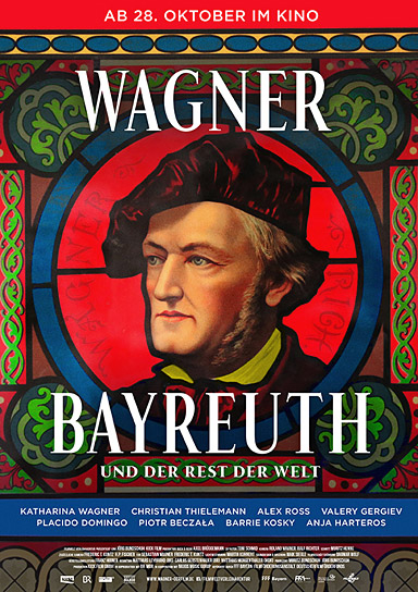 Filmplakat von "Wagner, Bayreuth und der Rest der Welt" (2021); Quelle: Filmwelt Verleihagentur, DFF, © Filmwelt Verleihagentur