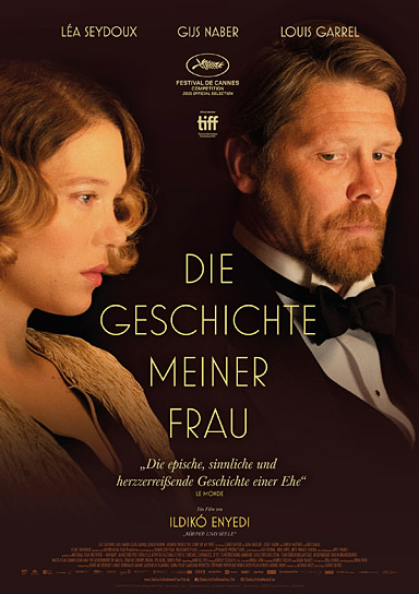 Filmplakat von "Die Geschichte meiner Frau" (2021);  Quelle: Alamode Filmverleih, DFF