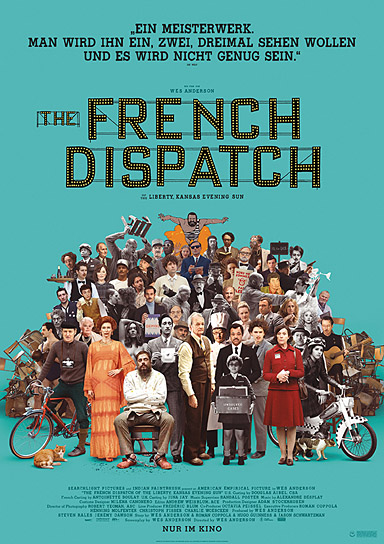 Filmplakat von "The French Dispatch" (2021); Quelle: Walt Disney Studios Motion Pictures Germany, DFF