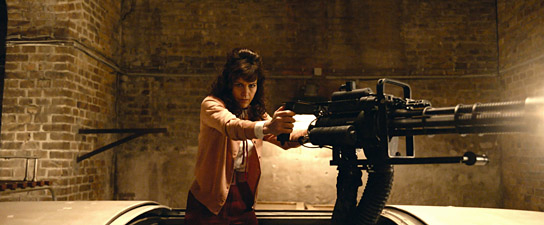 Carla Gugino in "Gunpowder Milkshake" (2021); Quelle: Studiocanal, DFF, © 2020 STUDIOCANAL SAS