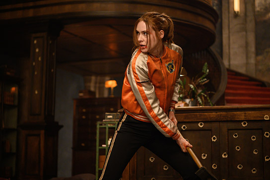 Karen Gillan in "Gunpowder Milkshake" (2021); Quelle: Studiocanal, DFF, © 2020 STUDIOCANAL SAS, Foto: Reiner Bajo