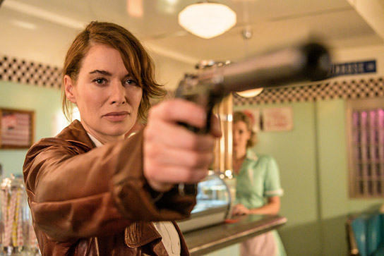 Lena Headey in "Gunpowder Milkshake" (2021); Quelle: Studiocanal, DFF, © 2020 STUDIOCANAL SAS, Foto: Reiner Bajo