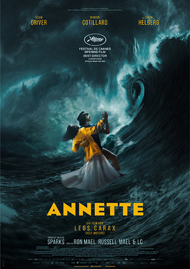 Filmplakat von "Annette" (2021); Quelle: Alamode Filmverleih, DFF