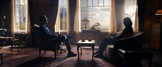 Neil Patrick Harris, Keanu Reeves (v.l.n.r.) in Warner Bros. Pictures, Village Roadshow Pictures and Venus Castina Productions' "The Matrix Resurrections" (2021), a Warner Bros. Pictures release.; Courtesy of Warner Bros. Pictures, © 2021 Warner Bros. Entertainment Inc., Village Roadshow Films (BVI) Limited