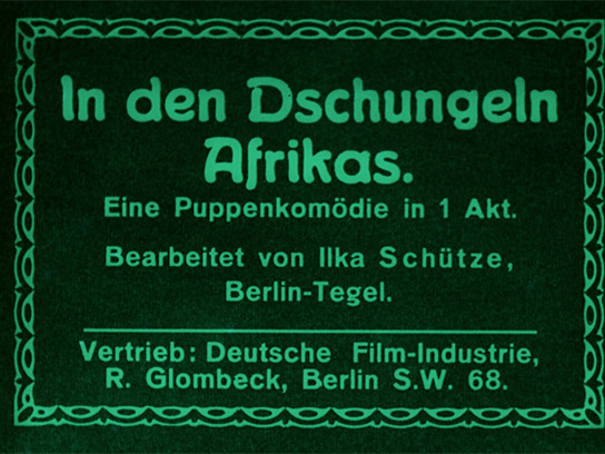 Screenshot aus "In den Dschungeln Afrikas" (1924); Quelle: DFF