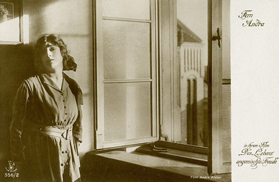 Fern Andra in "Des Lebens ungemischte Freude" (1917); Quelle: DFF