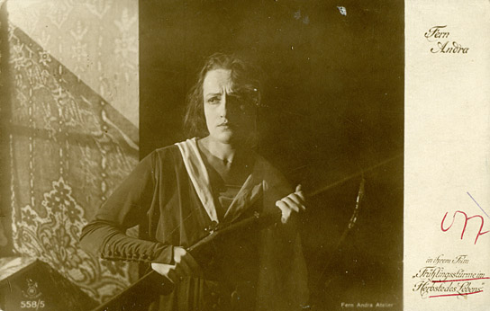 Fern Andra in "Frühlingsstürme im Herbste des Lebens" (1918); Quelle: DFF