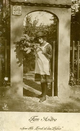 Fern Andra in "Ernst ist das Leben" (1916); Quelle: DFF