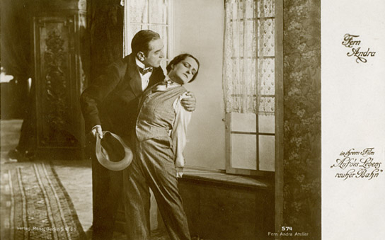 Fern Andra (rechts) in "Auf des Lebens rauher Bahn" (1918); Quelle: DFF