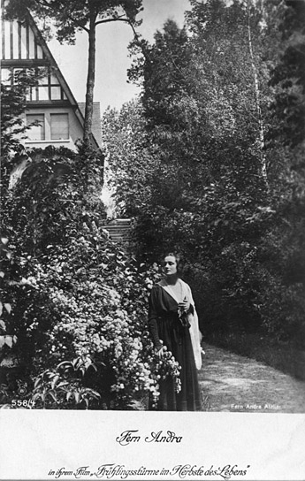 Fern Andra in "Frühlingsstürme im Herbste des Lebens" (1918); Quelle: DFF