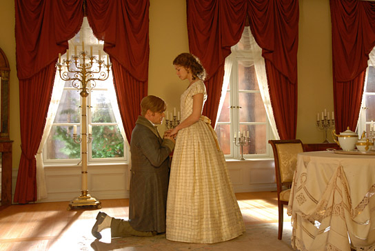 Justus von Dohnányi, Jessica Schwarz (v.l.n.r.) in "Buddenbrooks" (2008); Quelle: Warner Bros. Pictures Germany, DFF, © Warner Bros., Foto: Stefan Falke