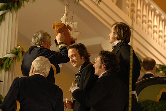 August Diehl (3.v.l.) in "Buddenbrooks" (2008); Quelle: Warner Bros. Pictures Germany, DFF, © Warner Bros., Foto: Stefan Falke