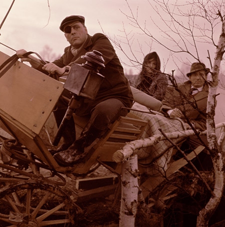 Hans Dieter Zeidler, Johanna von Koczian, Peter Vogel (v.l.n.r.) in "Agatha, laß das Morden sein" (1960); Quelle: DFF/Kineos Sammlung 