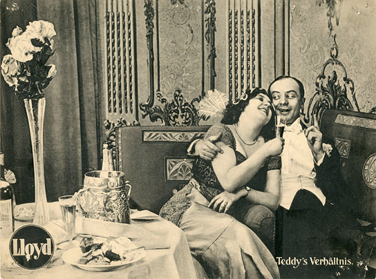 Paul Heidemann (rechts) in "Die beiden Schwestern" (1914); Quelle: DFF