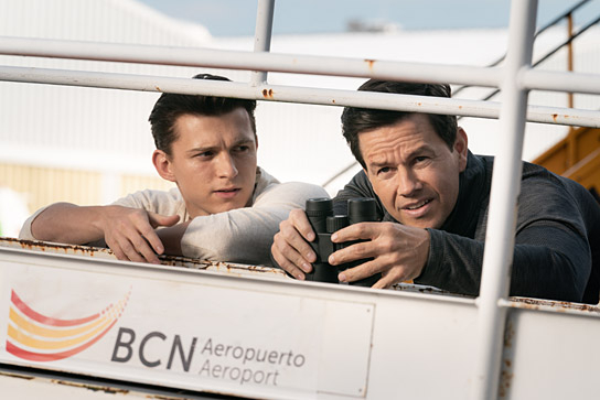 Tom Holland, Mark Wahlberg (v.l.n.r.) in "Uncharted" (2022); Quelle: Sony Pictures Entertainment Deutschland, DFF, © 2020 CTMG, Foto: Clay Enos