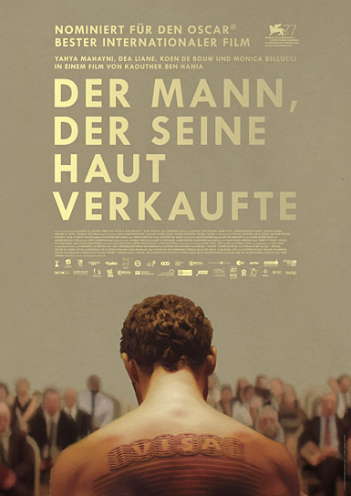 Filmplakat von "Der Mann, der seine Haut verkaufte" (2020); Quelle: eksystent distribution, DFF