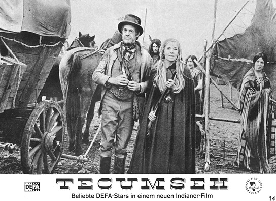 Annekathrin Bürger (vorne rechts) in "Tecumseh" (1972), Quelle: DFF, © DEFA-Stiftung