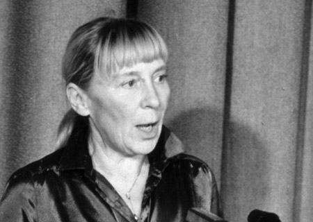 Annelie Thorndike bei der Leipziger Dokumentar- und Kurzfilmwoche 1980; Quelle: FMP, Foto: Hans-Jürgen Horn